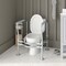 Emma and Oliver Ramsey Toilet Safety Rail for the Elderly with Height Adjustable Steel Frame, Padded Handles and Suction Cup Feet